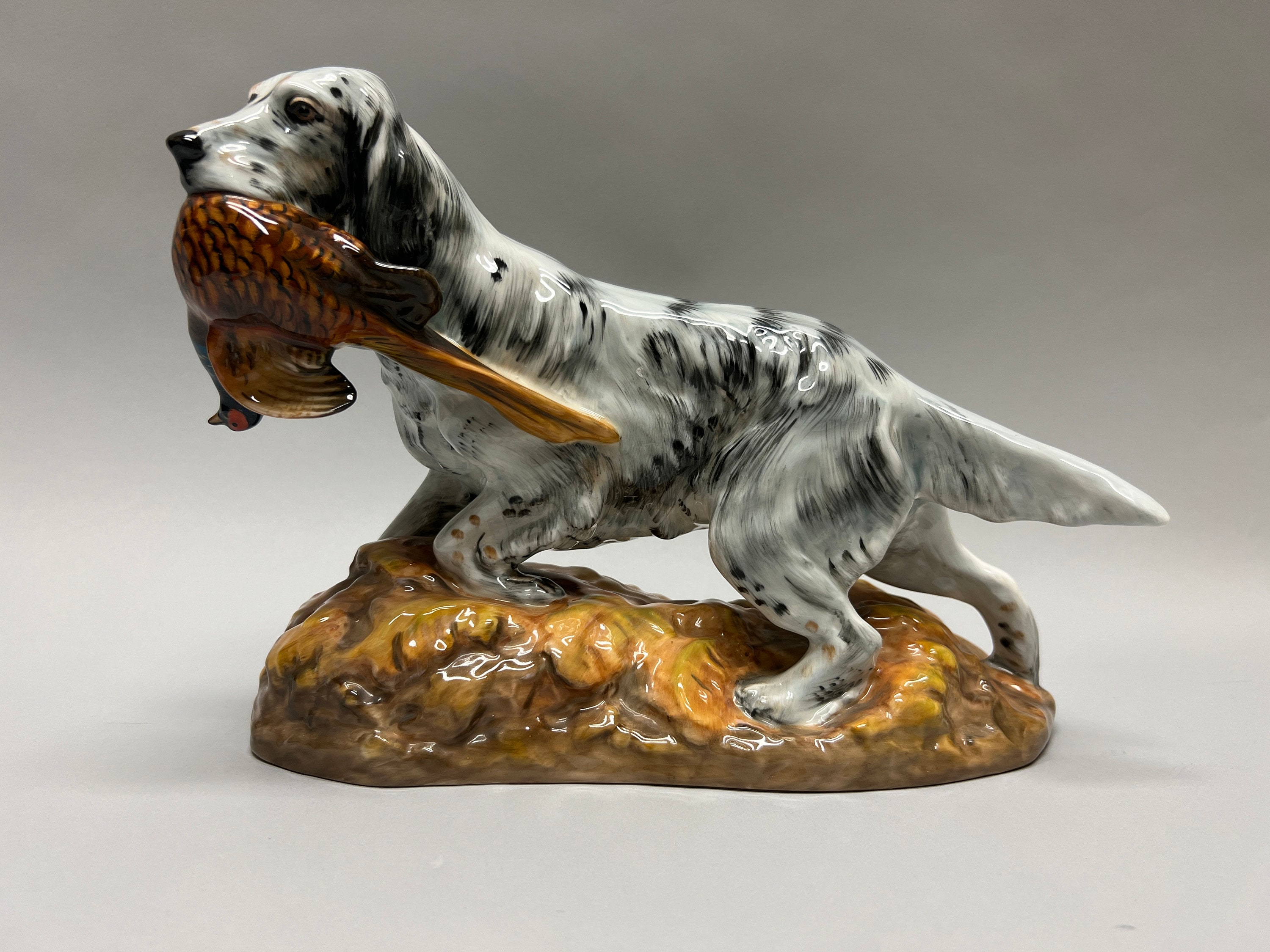 ロイヤルドルトンのイングリッシュセッターとフェザント - Etsy 日本