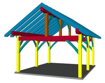 16×18 Timber Frame Plan