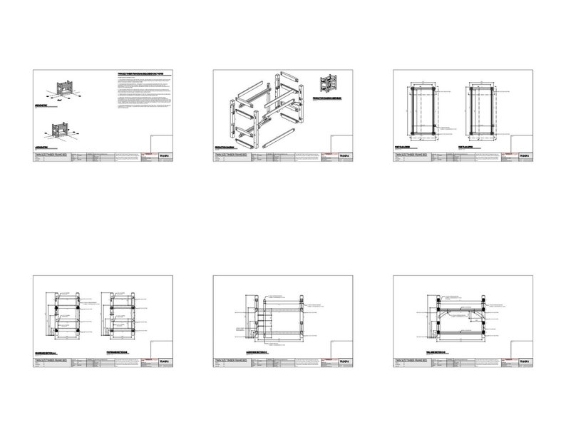 Timber Frame Bunk Bed Plan - Etsy