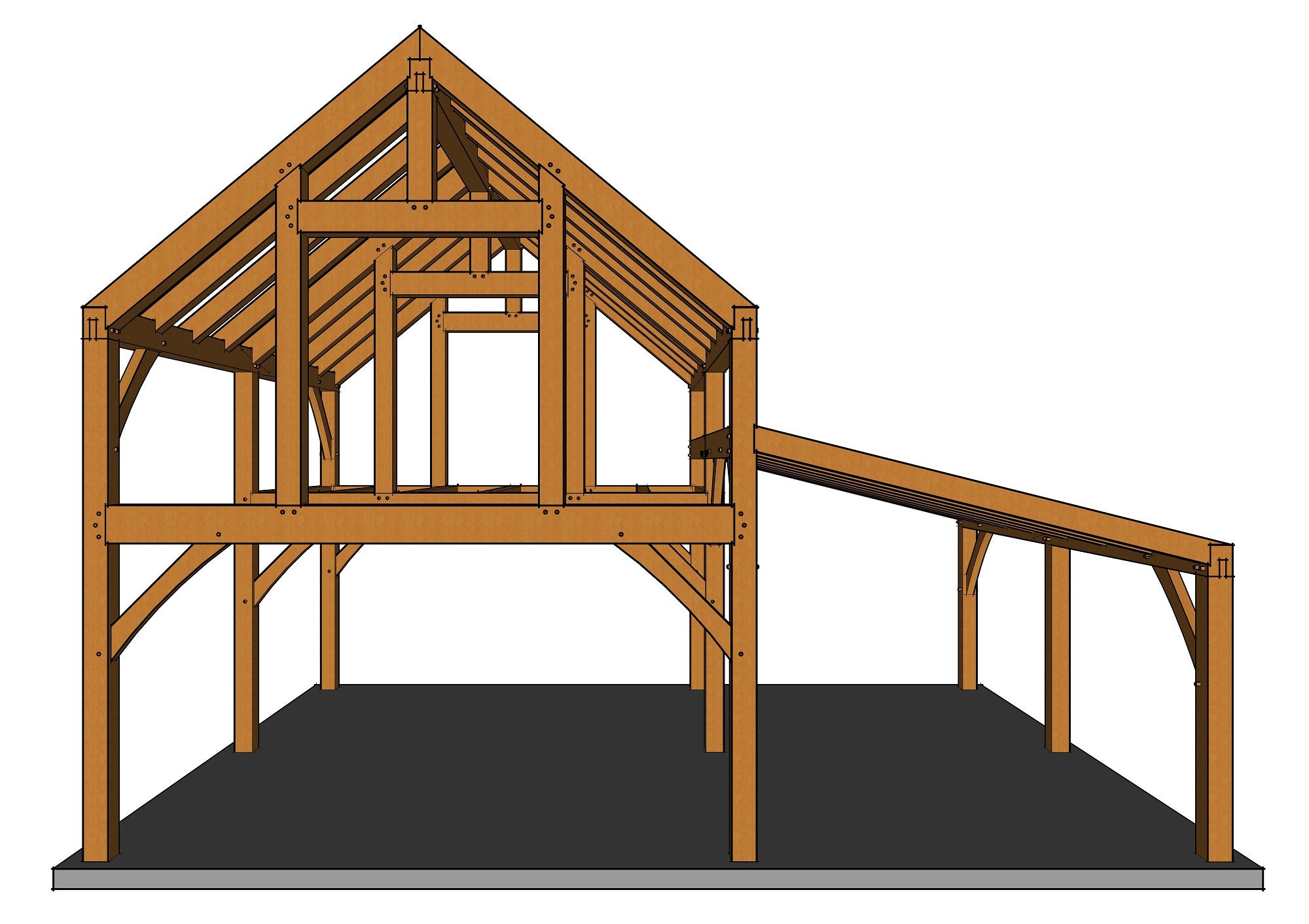 30×24 Timber Frame Cabin Plan - Etsy