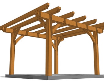 12x12 Pergola Plan