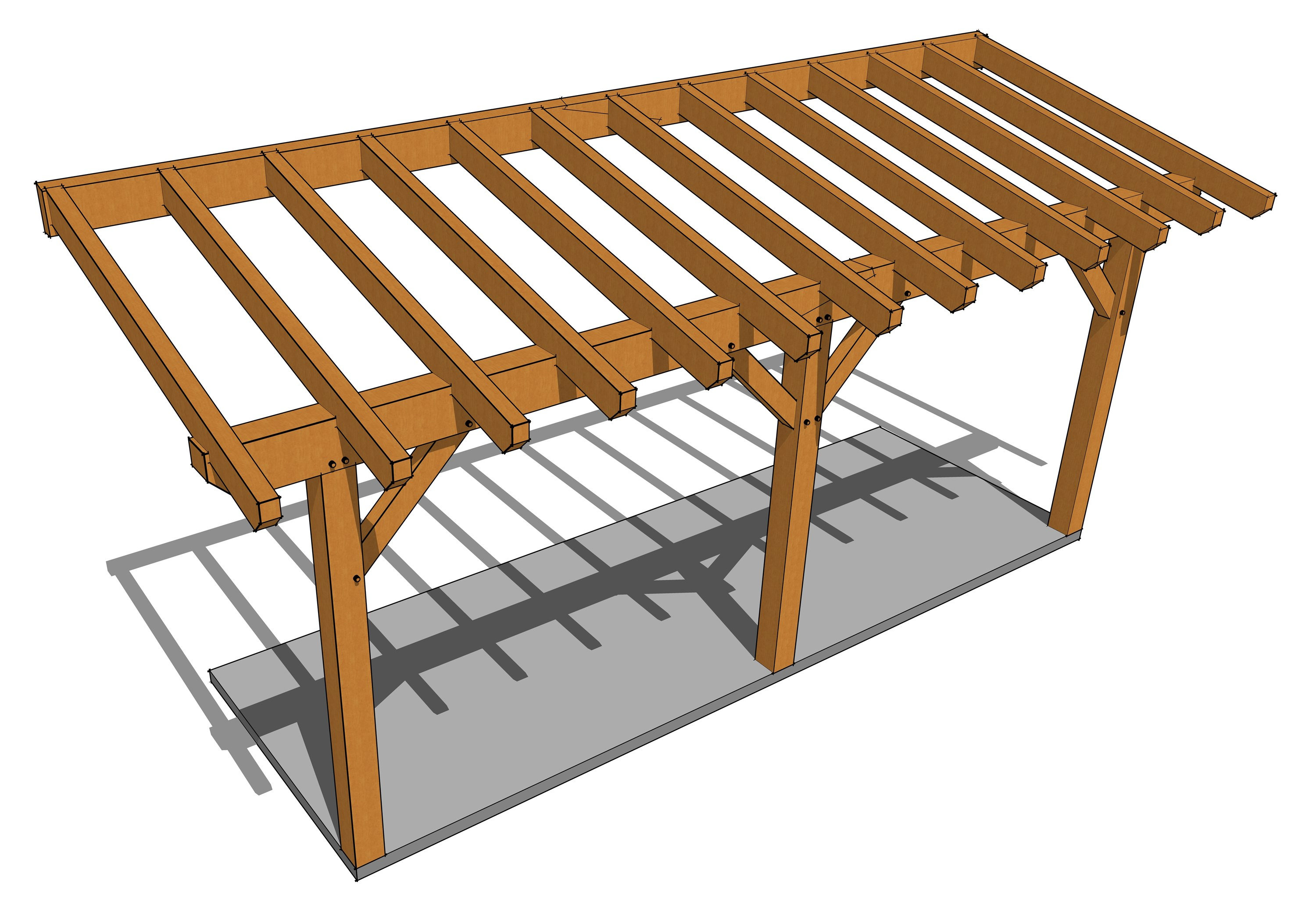 Timber Frame Shed Roof Plan Etsy Australia