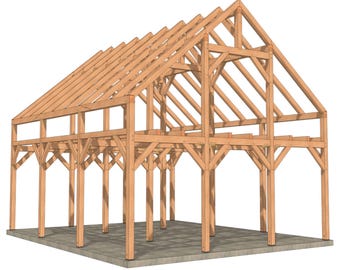 30×36 Heavy Timber Barn Plan