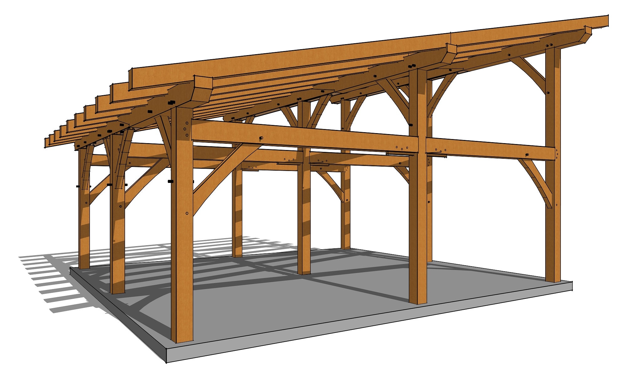 Single Slope Roof Shed Plans
