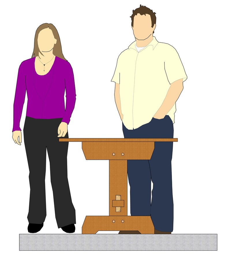 Timber Frame Dining Table Plan Etsy