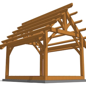 Plan de armadura King Post de 12 × 16