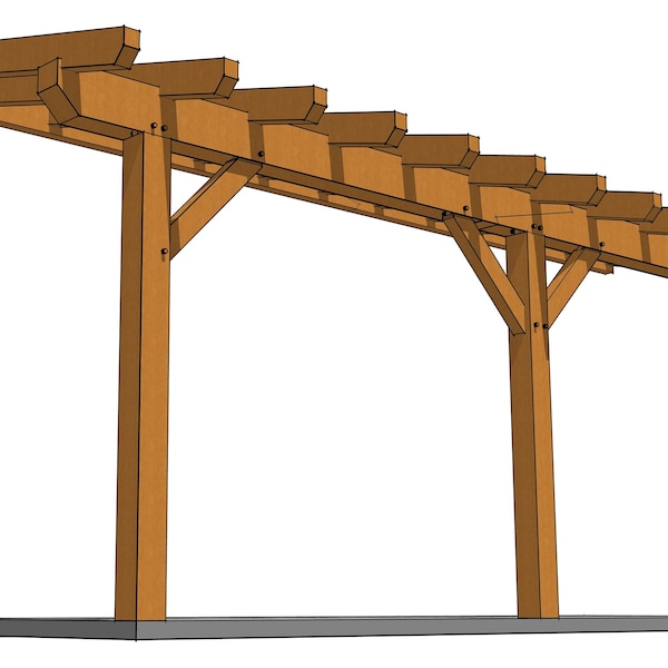 Timber Frame Shed Roof Plan