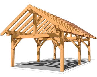 16×24 Timber Frame Plan