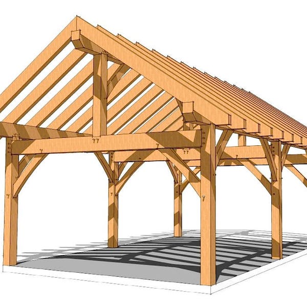 16×24 Timber Frame Plan