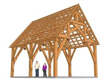 18x24 Hammer Beam Truss Plan