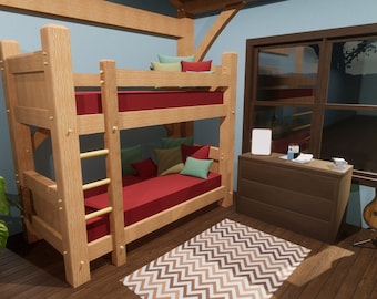 Timber Frame Bunk Bed Plan