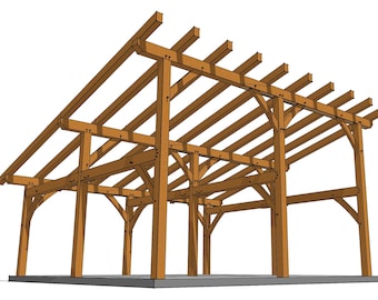 24×24 Shed Roof Plan