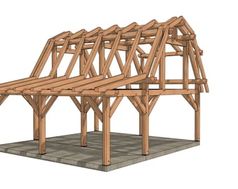 16×24 Gambrel Timber Frame