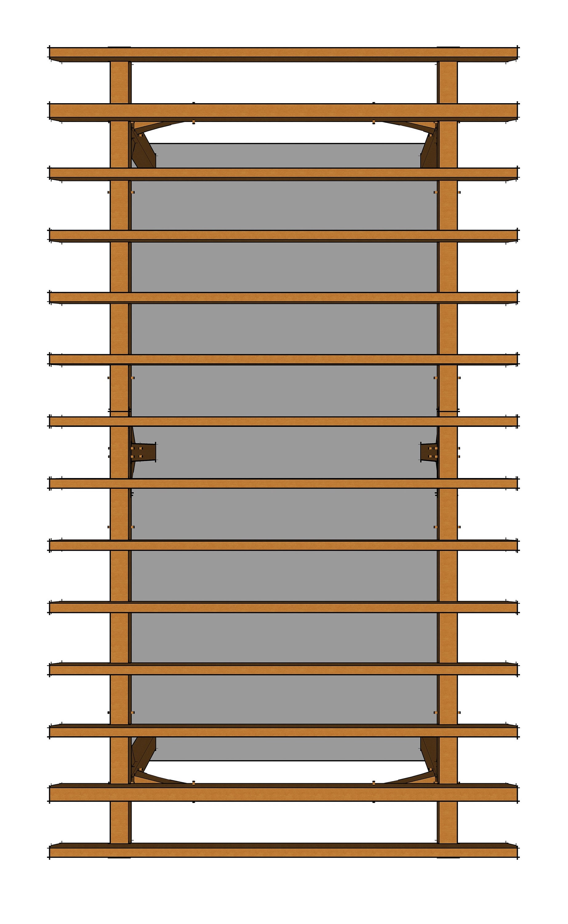 12x24 Timber Frame Pergola Plan Etsy Australia