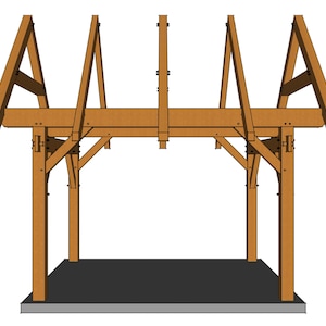 12x14 Timber Frame Plan