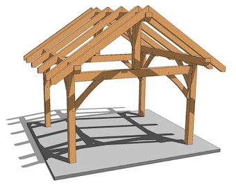 14×14 Post and Beam Plan