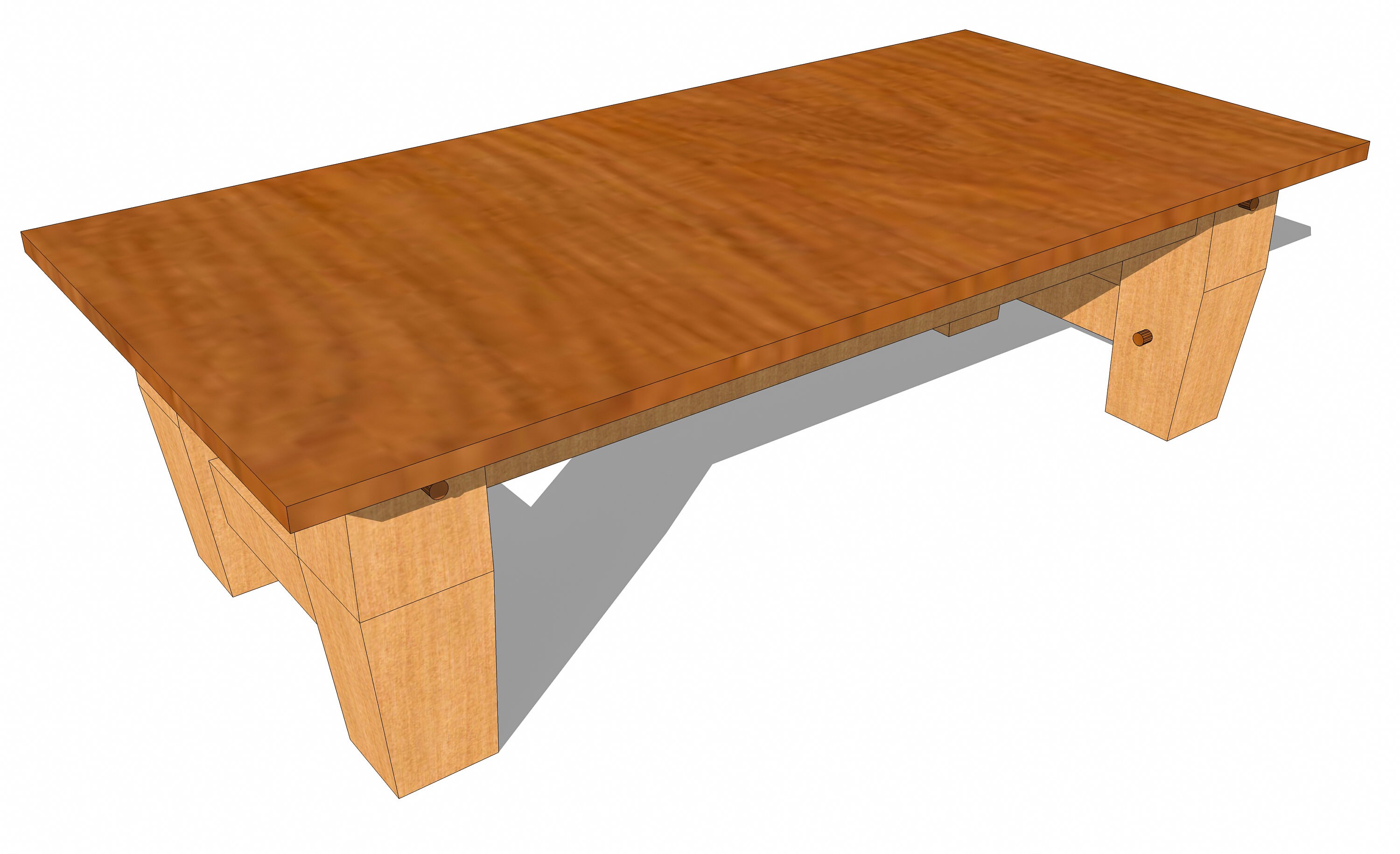 Timber Frame Occasional Table Plan - Etsy
