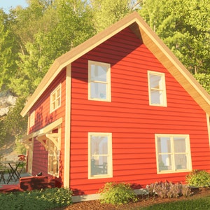 24×36 Saltbox Cabin