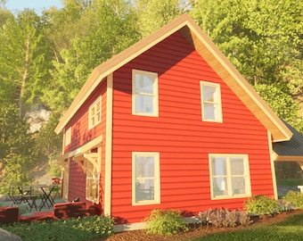 24×36 Saltbox Cabin
