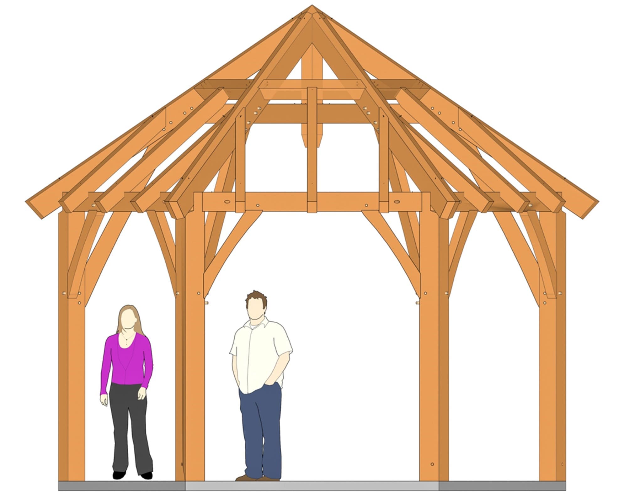 Outsunny Tonnelle gazebo hexagonal avec 6 parois latétales hauteur