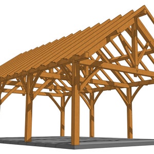 24 × 36 King Post Truss Pavilion