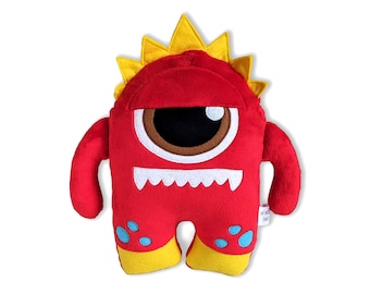 Gus Pop Up Peekaboo! Monsters Plush Toy, Gus Monster Stuffed Toy, Gus Grumpy Monster Plushie from PopUp Peekaboo! Book, PopUp Book Gus Plush