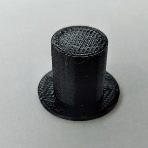Mini Top Hat, Snowman Hat, Snowman Parts, Top Hat, Fits in a ornament ball 1.8 cm wide x 1.3 Tall