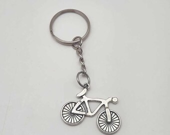 Handcrafted Pewter Bicycle Keychain | Cycling Gift