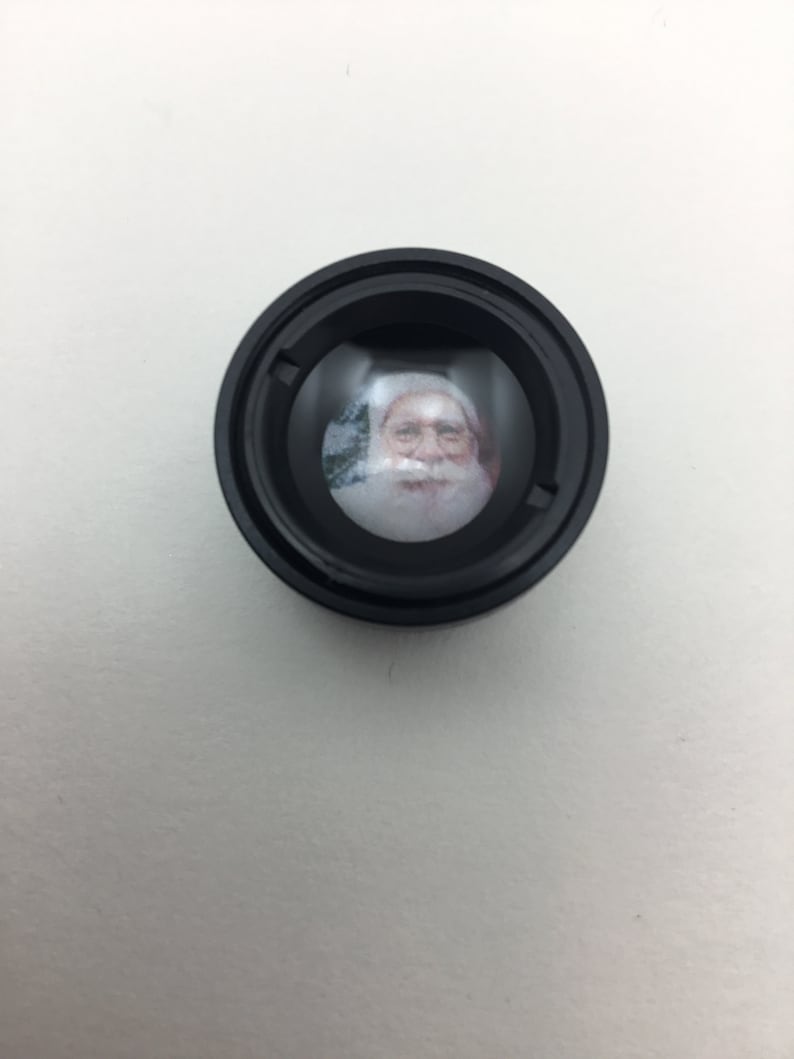 Santa Inside a Decorative Lens, Santa Cam Ornament, Santa Lens, Ornament Making Supply Etsy
