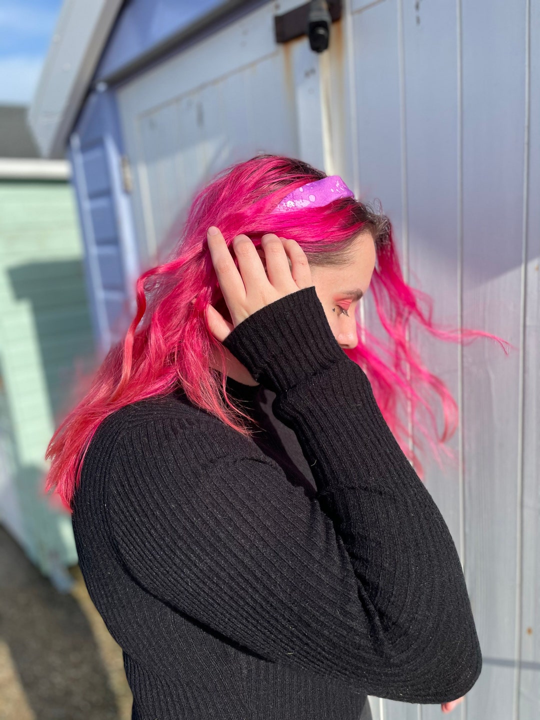 PURPLE ART HEADBAND Purple Graffiti adult Children Etsy