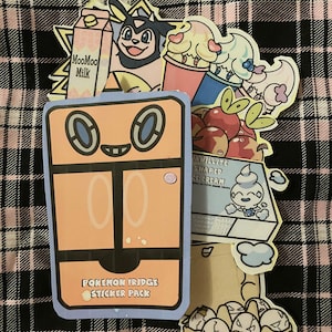 VIDEOGAME FOOD STICKERS | 5 Sticker Pack generation 1-8