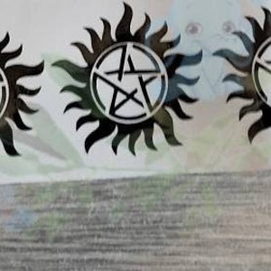 Supernatural stickers, supernatural pentagram, supernatural logo, supernatural gift, pentagram sticker, pentagram logo, pentagram decal