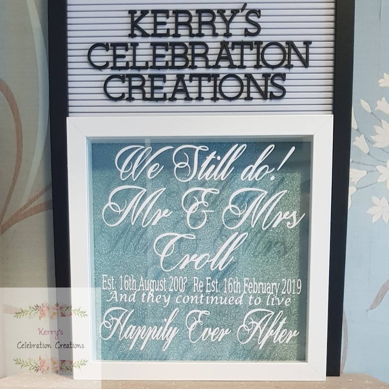  Personalised wedding vow renewal gift. Renewal of vows 
