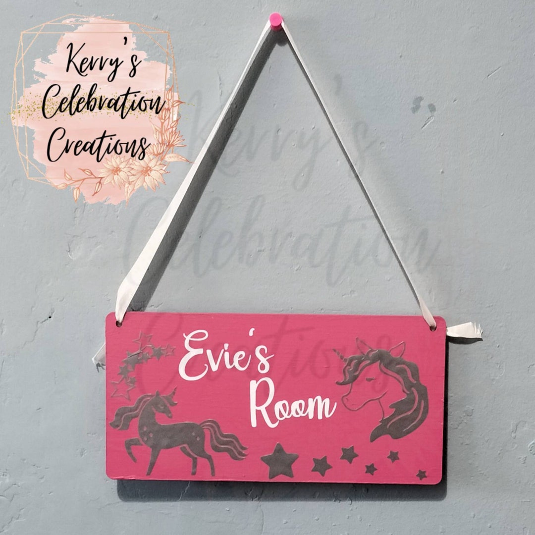 Children's Bedroom Door Name Plaque, Children's Name Sign, Personalised