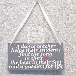 Regalo de maestro de baile, regalo de estudio de baile, regalo de academia de baile, regalo de agradecimiento para profesor de baile, latido en sus pies y una pasión por la vida