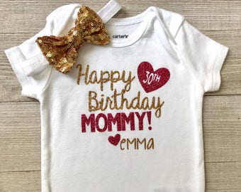 happy birthday mommy baby outfit