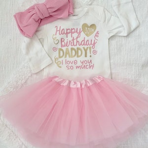 Happy 30th Birthday Daddy Onesie | Baby Girl Daddy 30th Birthday Gift | Daddy Birthday Gift Idea | Husband birthday Idea
