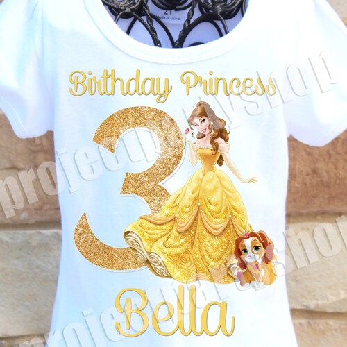 Princess Belle Birthday Shirt Beauty 