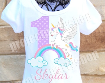 Camisa de cumpleaños de unicornio camisa de cumpleaños -