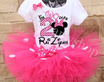 Minnie Mouse Twodles Birthday Tutu Outfit, Minnie Mouse Birthday Outfit, Minnie Mouse Birthday Tutu Outfit, Minnie Mouse Birthday Shirt,