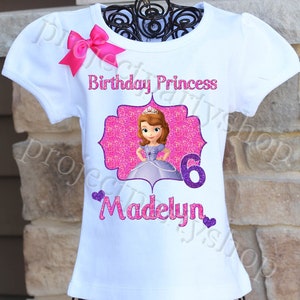 Sofia the First Birthday Shirt, Princess Sofia Birthday Shirt