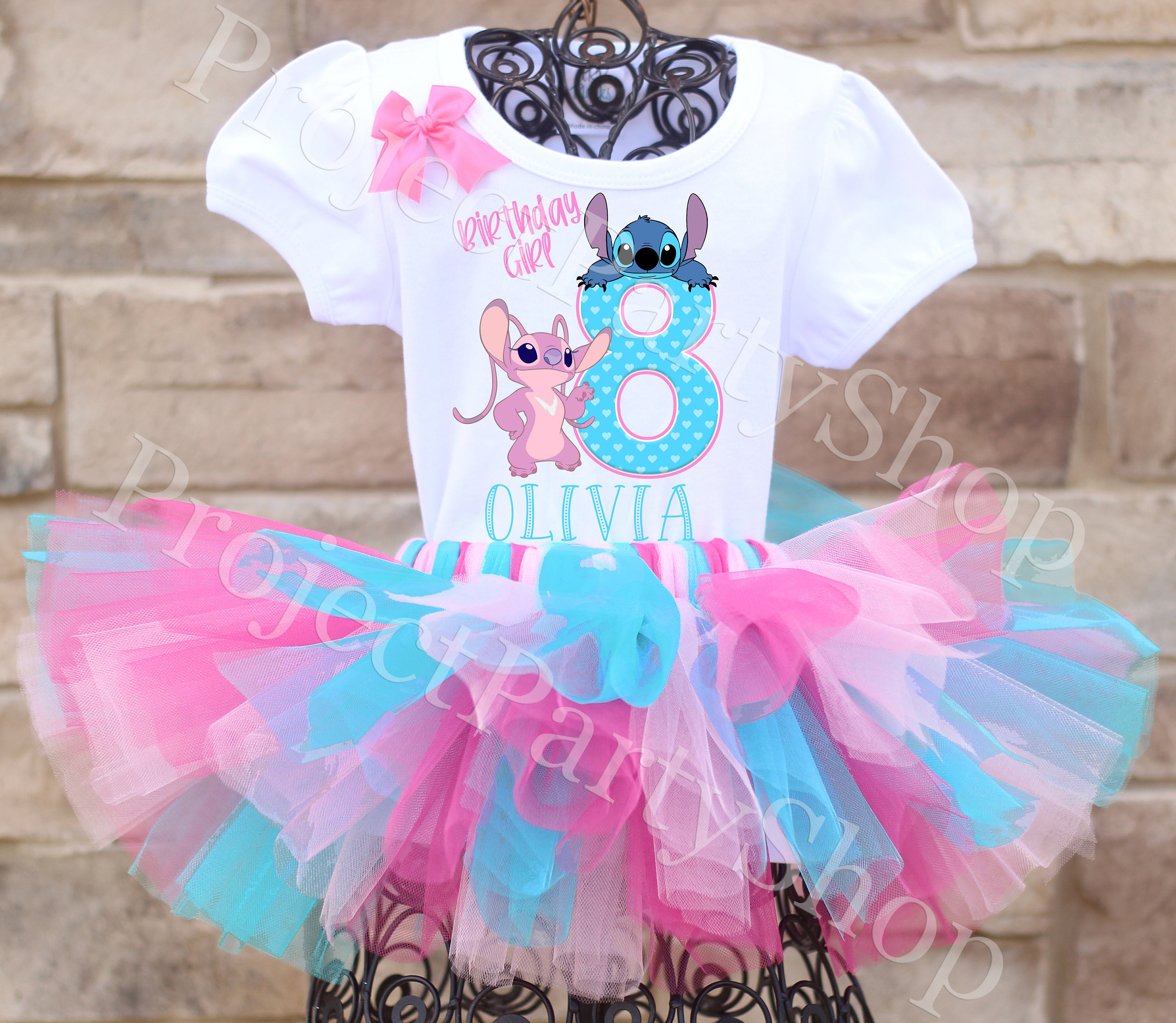 Stitch and Angel Birthday Tutu Outfit, Stitch Birthday Outfit, Lilo and  Stitch Birthday Outfit, Stitch Birthday Party Ideas