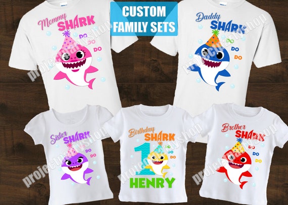 baby shark shirt birthday