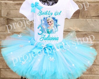 Frozen Birthday Tutu Outfit Elsa 