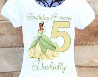 Princess Tiana Birthday Shirt, Princess and the Frog Birthday Shirt, Tiana Birthday Outfit, Princess Tiana Birthday Party