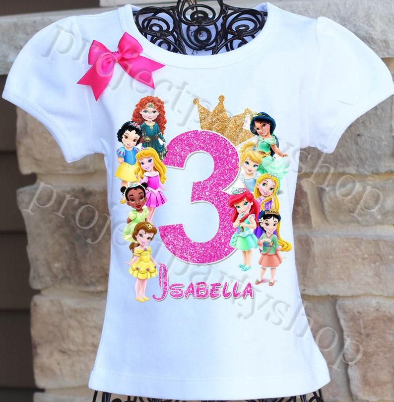 Disney Princesses Birthday Shirt Disney Toddler Princess  Etsy