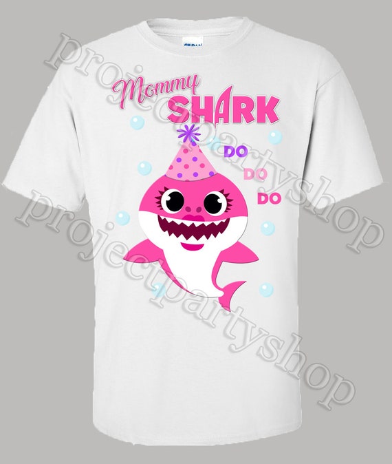 baby shark family birthday shirts