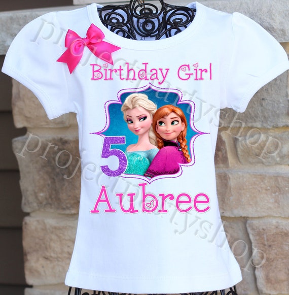 frozen birthday shirt
