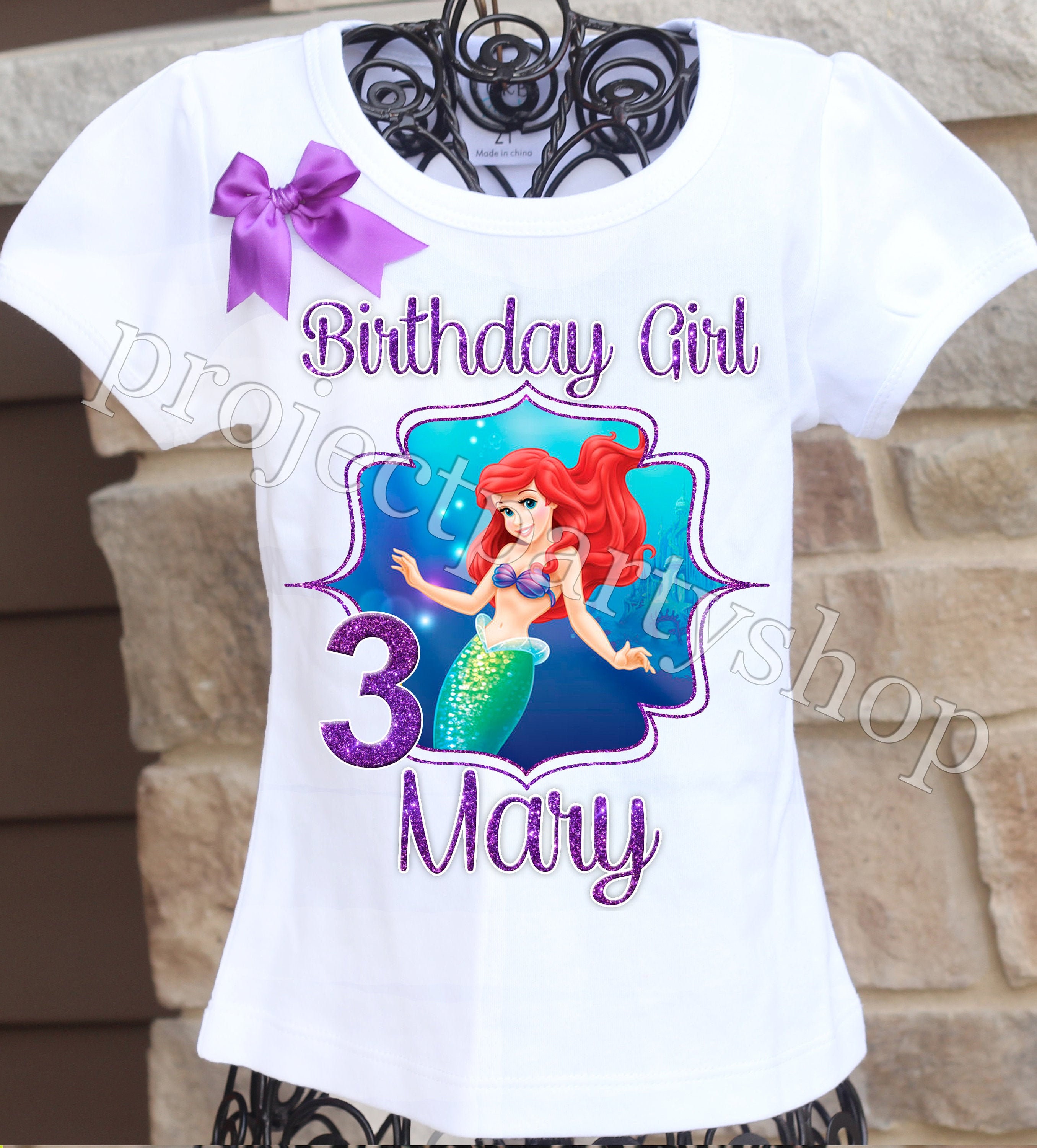 Ariel 2025 birthday shirt