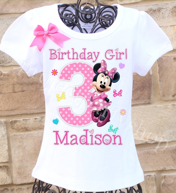 Minnie Birthday Shirt Mouse Birthday Outfit -